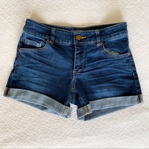 New York & Company Cuffed Denim Shorts